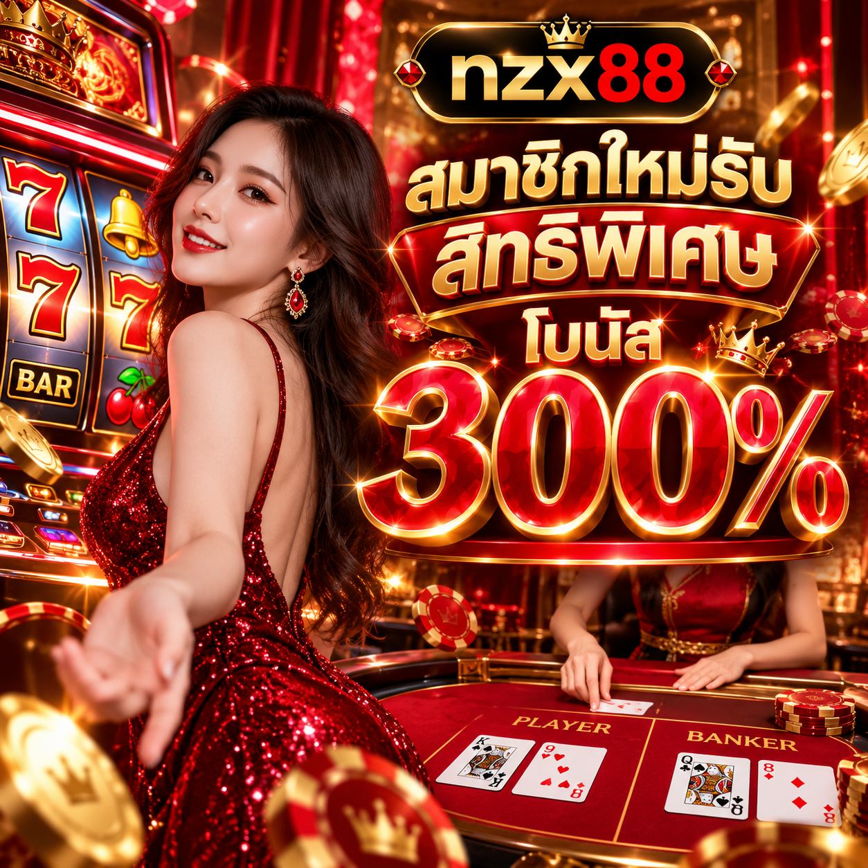 โปรโมชั่นสมาชิกใหม่โบนัส 300% nzx88